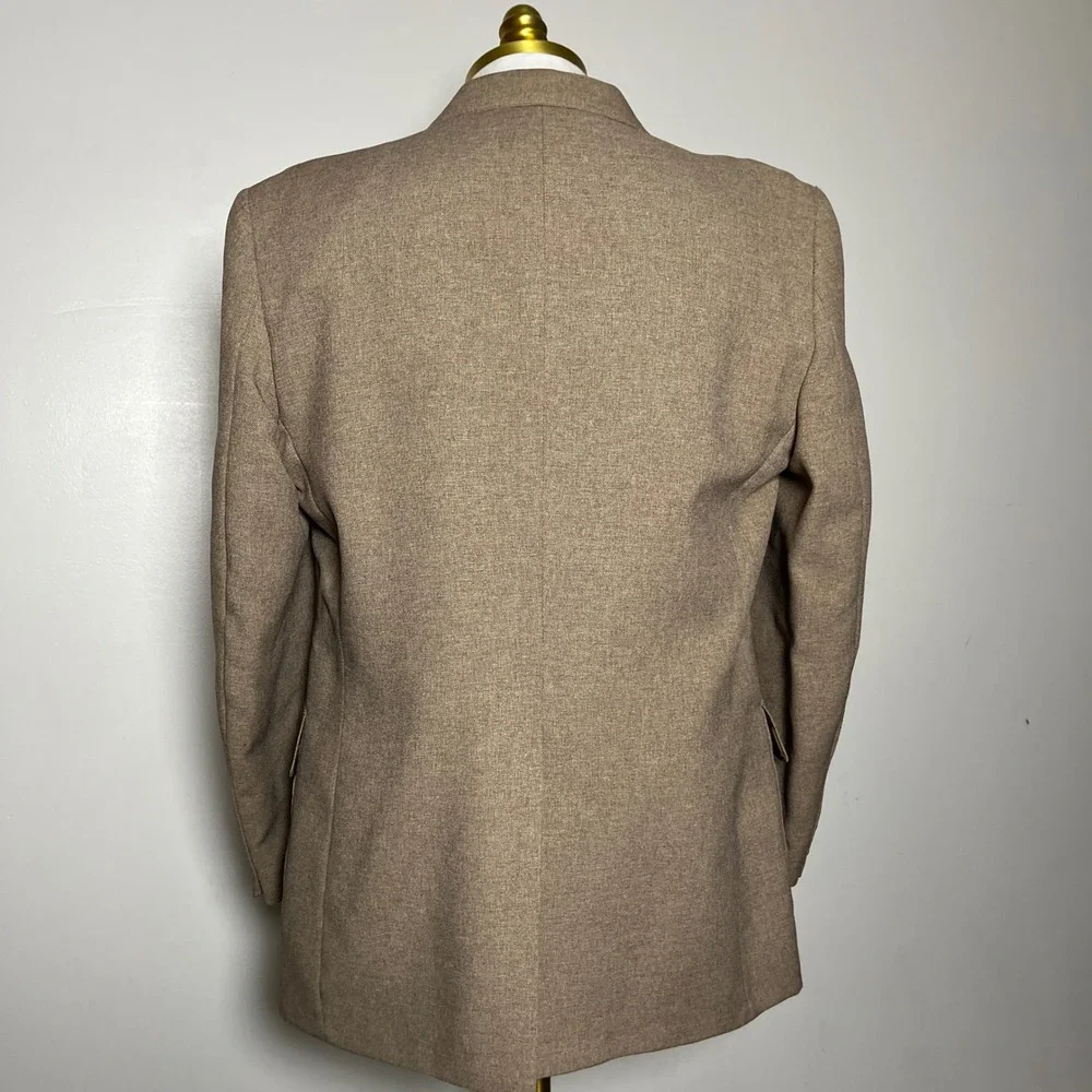 Levi's Action Suit Blazer Mens 42 Brown‎ Solid Vintage Sta-Prest 2-Button Jacket